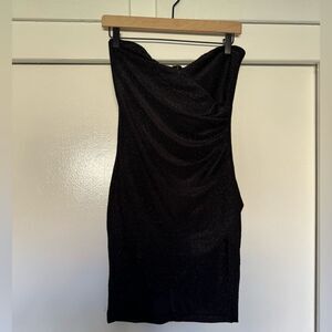 Meshki Lurex Strapless Dress Medium